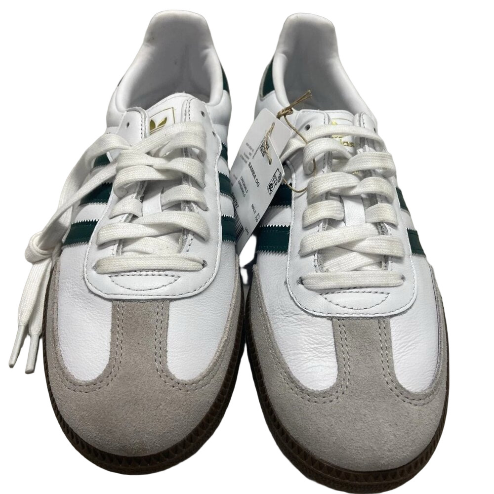 Adidas Samba OG Original Mens Size 8.5 Sneaker Tennis Shoe White/Green